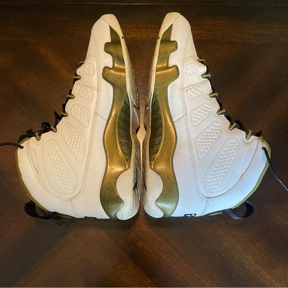 Nike Air Jordan 9 Retro Statue 2015 302370-109 IX White/Black/Green Size 11 - Picture 3 of 9